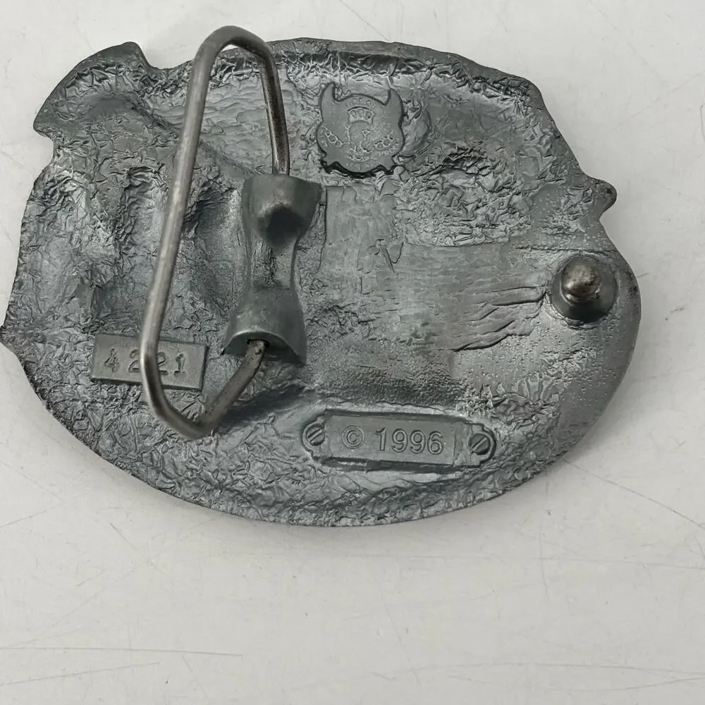 US National Guard Belt Buckle Great American Hero USA Pewter